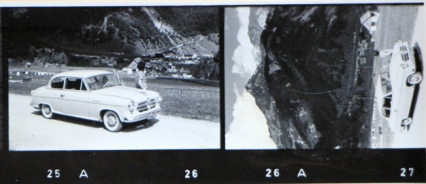 Borgward Isabella Europetour 1956 hundredthirty Photofilmstrips (4391)